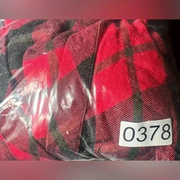 Zara Size XL Red Plaid Mini Dress with Pockets - Picture 9 of 9